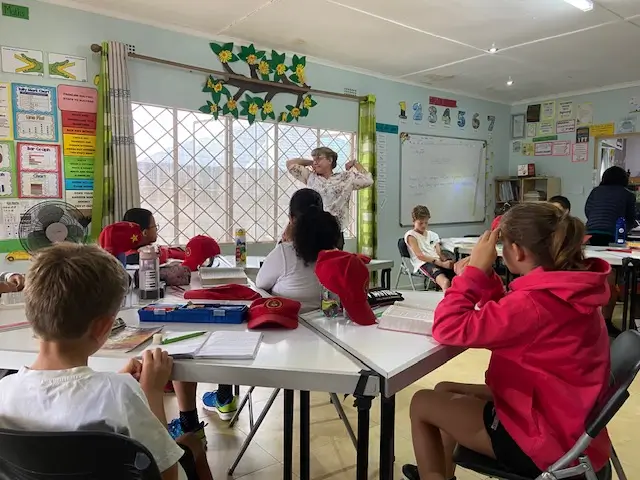 students in class