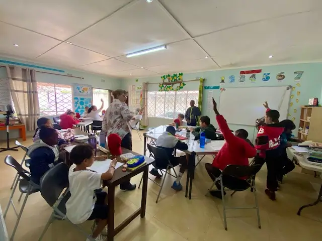students in class