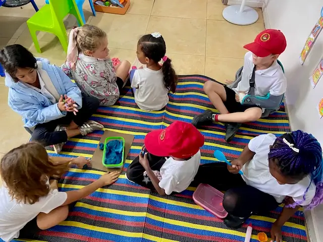 students in class