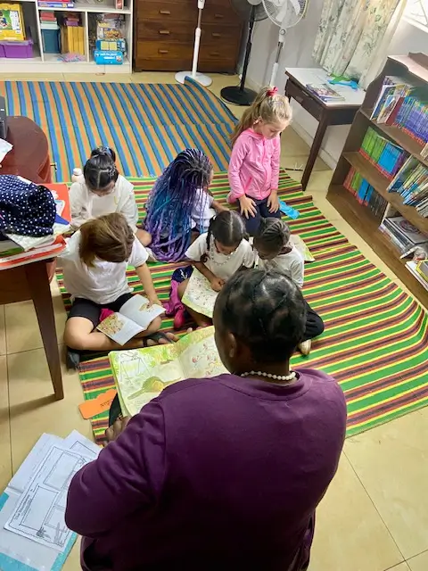 students in class